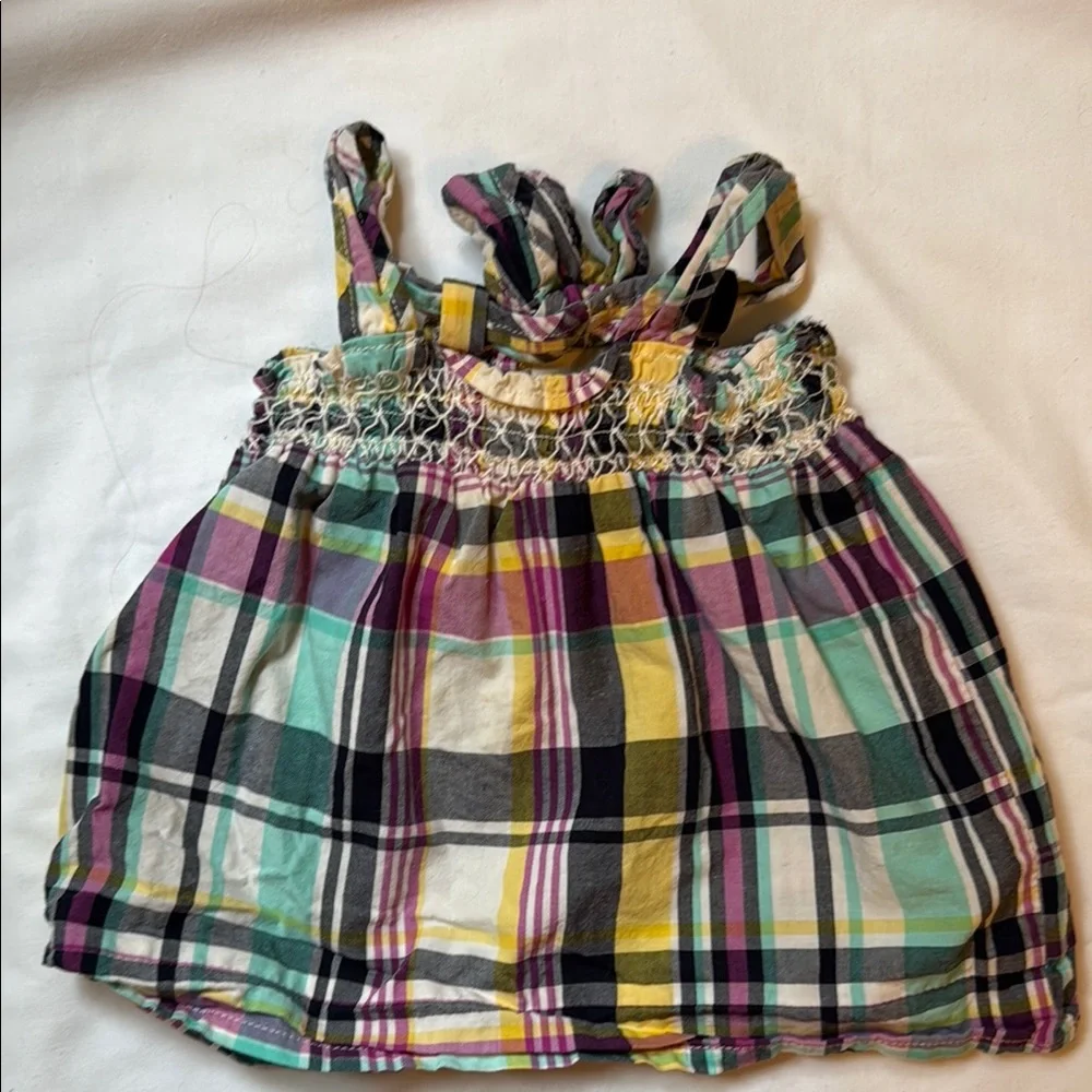 OshKosh B'gosh Yellow and Green Tank Top; 18 months